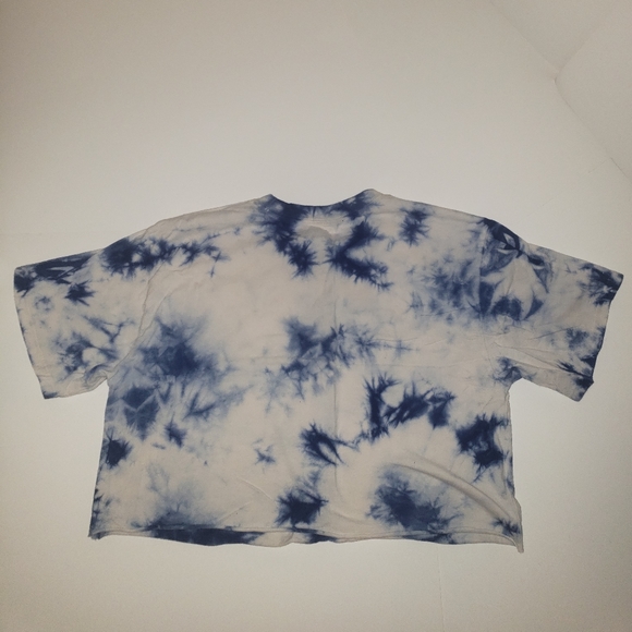 Mighty Fine Blue white tie dye - Crop top - Picture 3 of 4